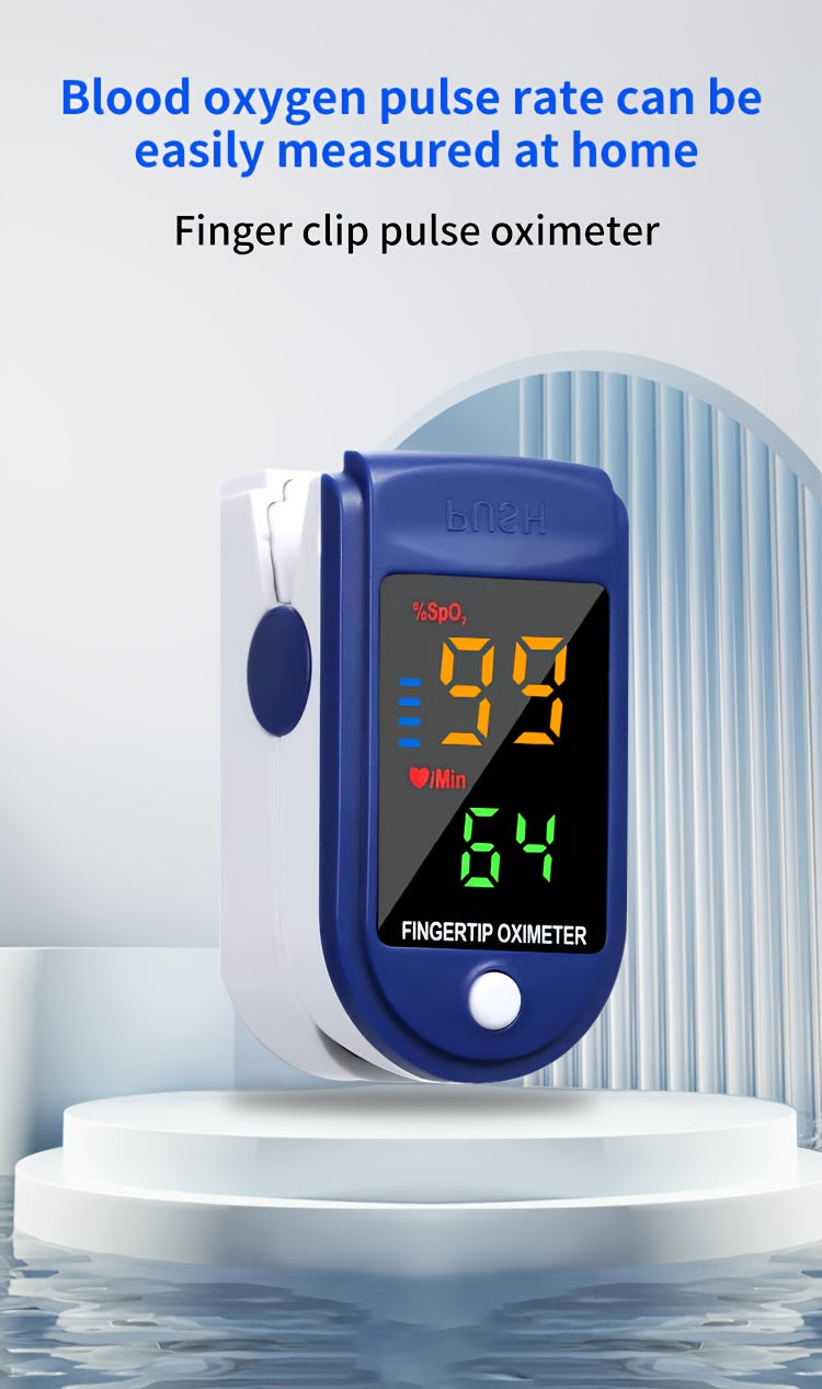 Fingertip Pulse Oximeter Blood Oxygen Spo2 Heart Rate Monitor LED Display Portable Finger Clip