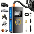 Cordless Tire Inflator Portable Air Compressor 150PSI with LED & Pressure Gauge