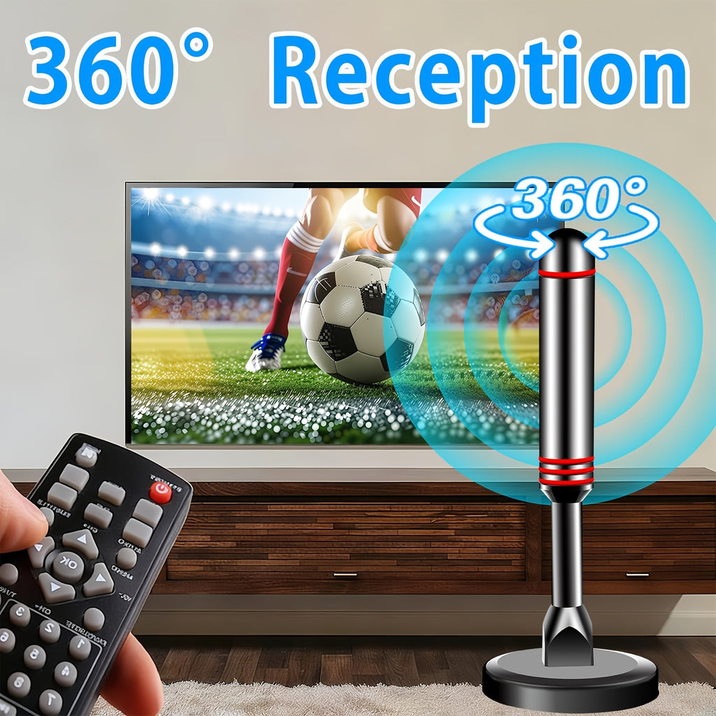 TV Antenna Indoor Outdoor 150 Mile Long Range HD Digital 8K 4K 1080P with 10Ft Coaxial Cable