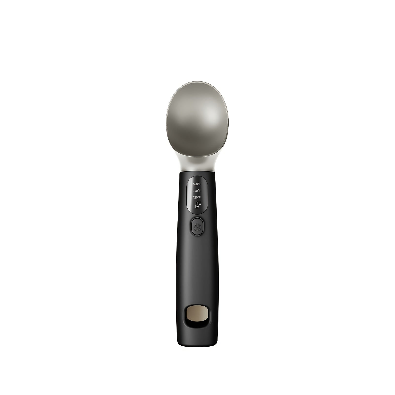 USB Rechargeable Heated Ice Cream Scoop Electric Self-Heating Scooper Black