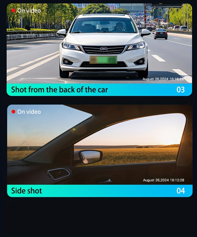 360° Panoramic 3/4 Lens Channel 1080P HD Ultimate Safety Dash Cam Set