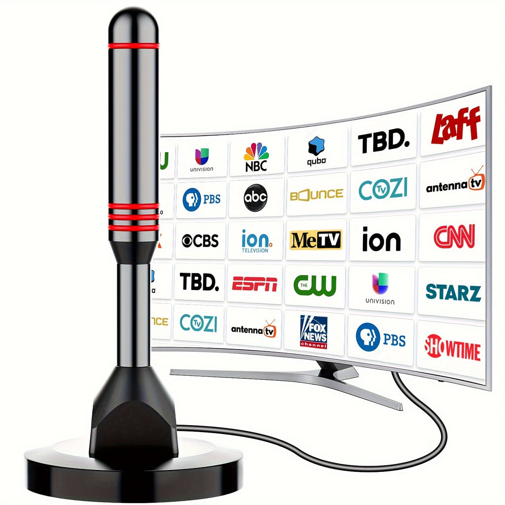 TV Antenna Indoor Outdoor 150 Mile Long Range HD Digital 8K 4K 1080P with 10Ft Coaxial Cable