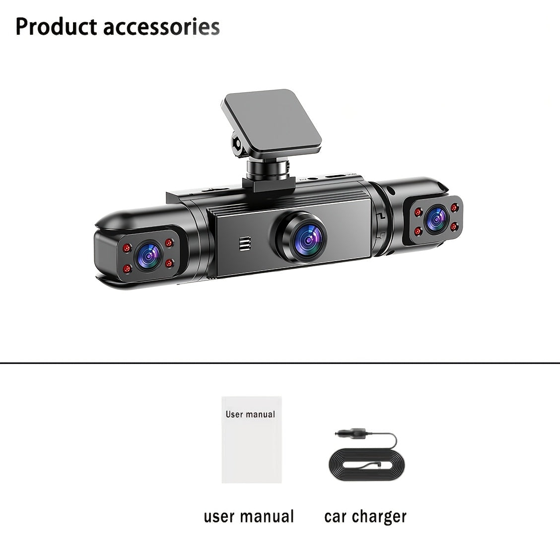 360° Panoramic 3/4 Lens Channel 1080P HD Ultimate Safety Dash Cam Set