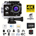 4K Action Camera 170° WiFi Remote Control Sports Camcorder With 32GB Card & Helmet Mount Kit