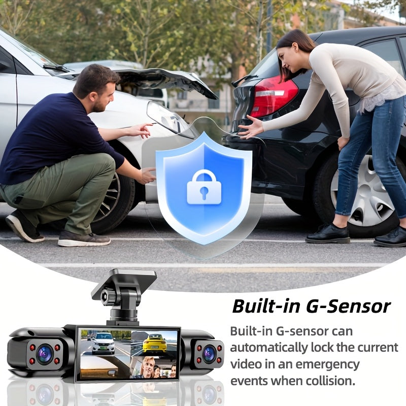360° Panoramic 3/4 Lens Channel 1080P HD Ultimate Safety Dash Cam Set