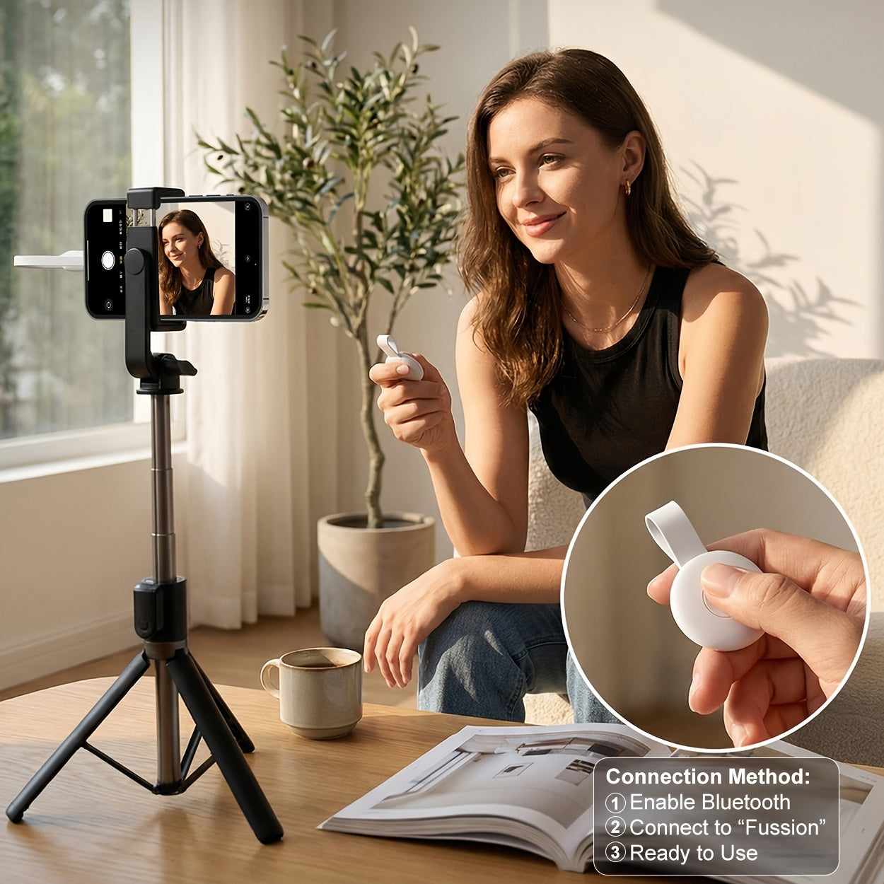 Phone Screen Monitor For Rear Camera Selfies Vlogging