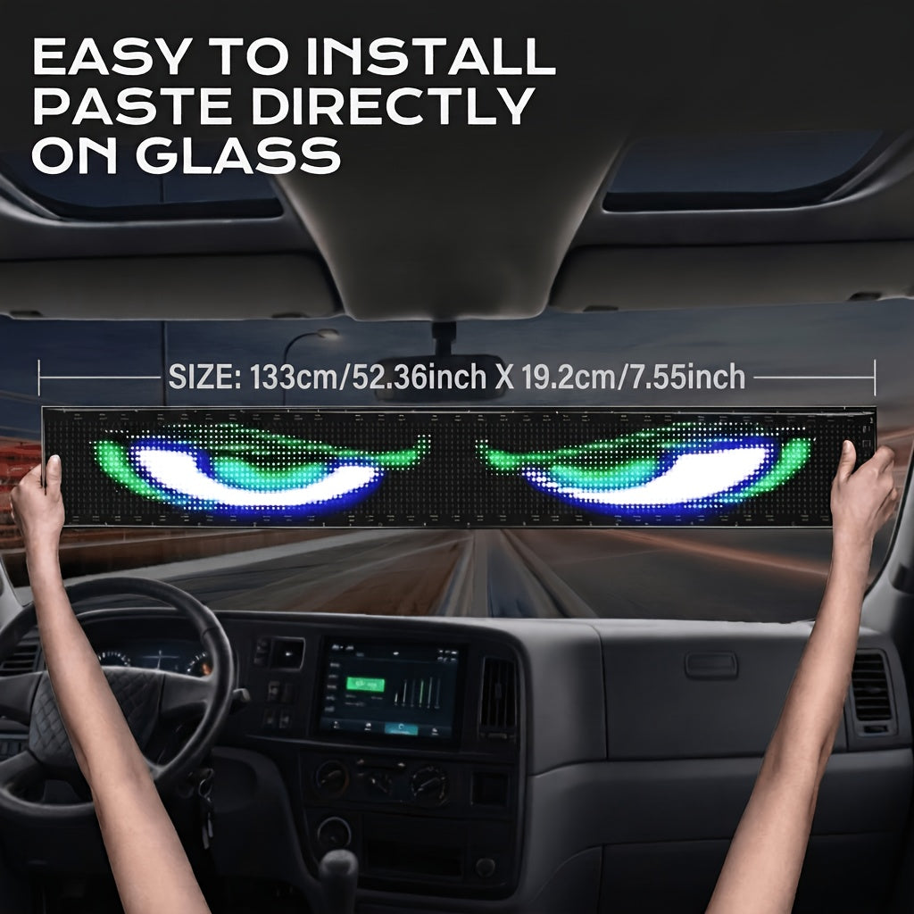 Large Programmable LED Sign Flexible Panel Multicolor RGB with App & USB