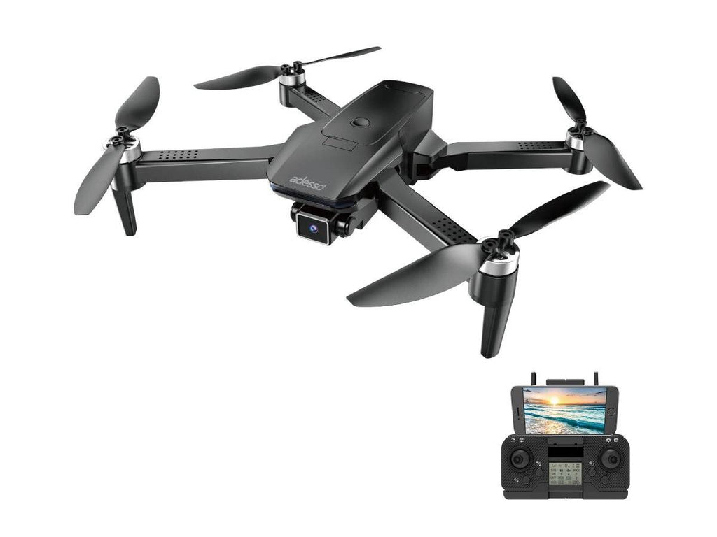 Adesso CyberDrone X3 2K FPV Camera Drone With Gimbal 16 Min Flight Time 300M Range Black