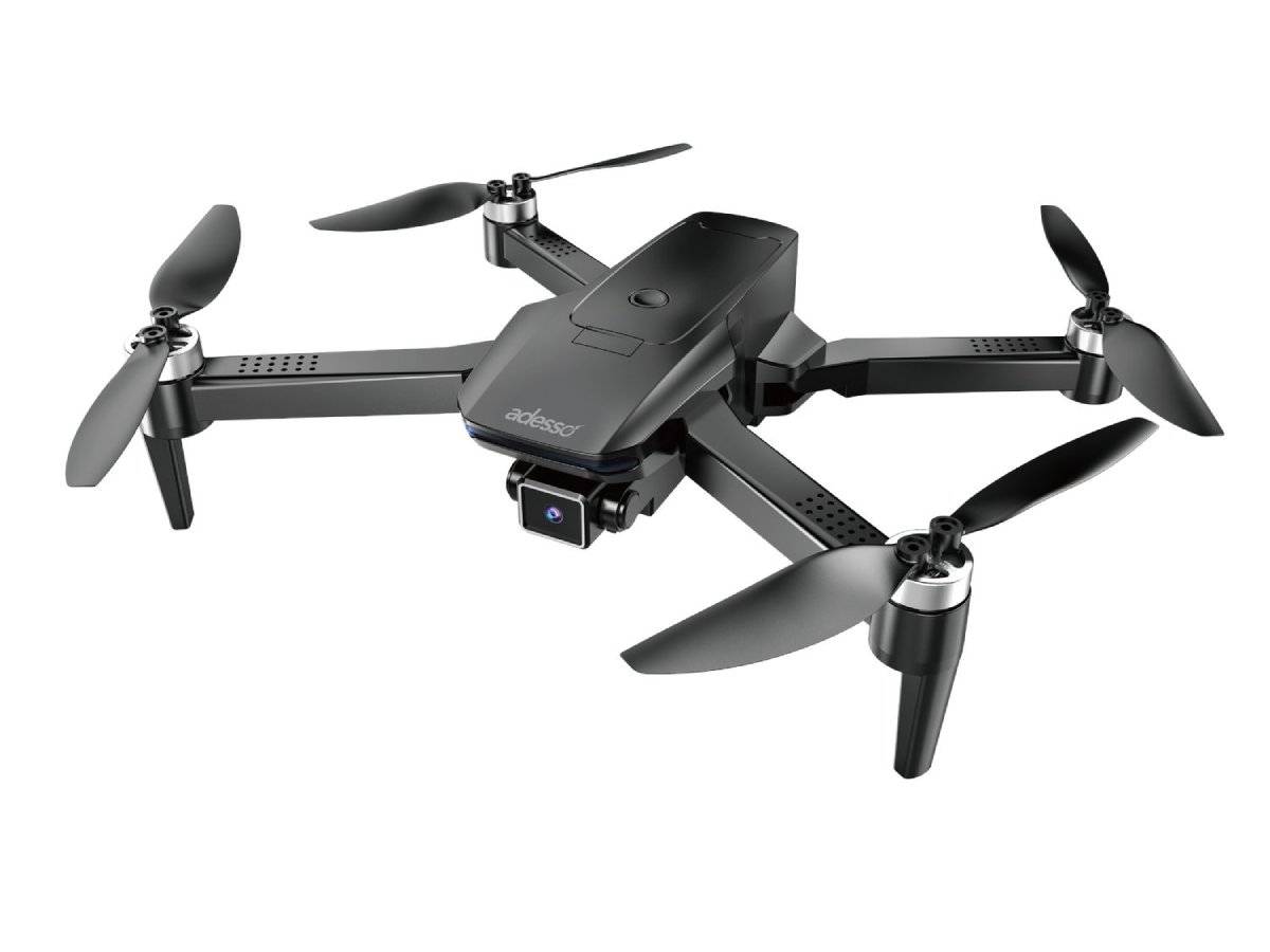 Adesso CyberDrone X3 2K FPV Camera Drone With Gimbal 16 Min Flight Time 300M Range Black
