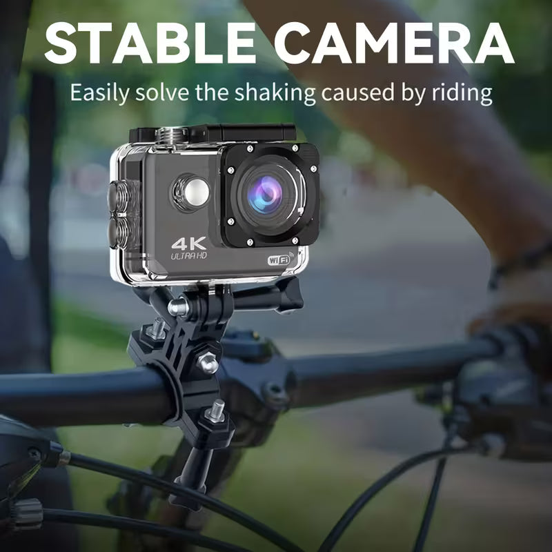 4K Action Camera 170° WiFi Remote Control Sports Camcorder With 32GB Card & Helmet Mount Kit