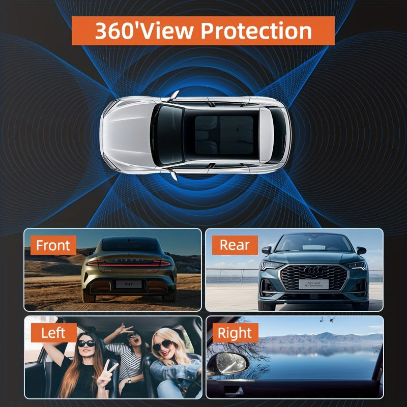 360° Panoramic 3/4 Lens Channel 1080P HD Ultimate Safety Dash Cam Set