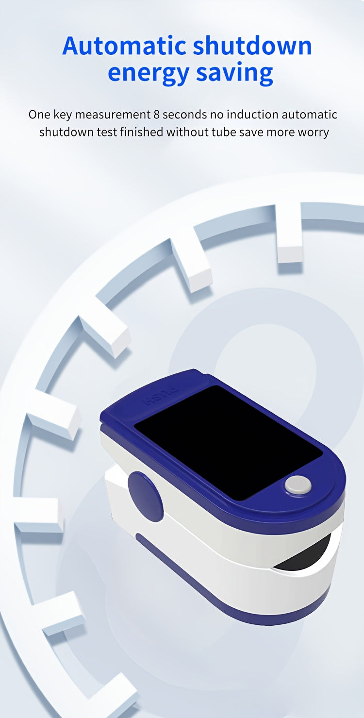 Fingertip Pulse Oximeter Blood Oxygen Spo2 Heart Rate Monitor LED Display Portable Finger Clip