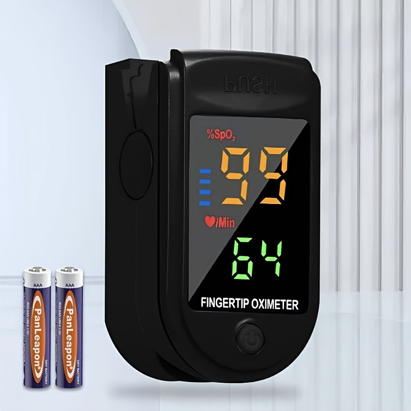 Fingertip Pulse Oximeter Blood Oxygen Spo2 Heart Rate Monitor LED Display Portable Finger Clip