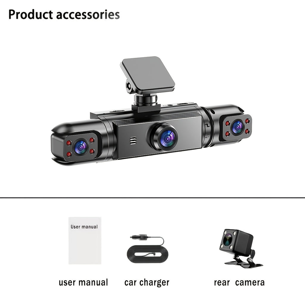360° Panoramic 3/4 Lens Channel 1080P HD Ultimate Safety Dash Cam Set