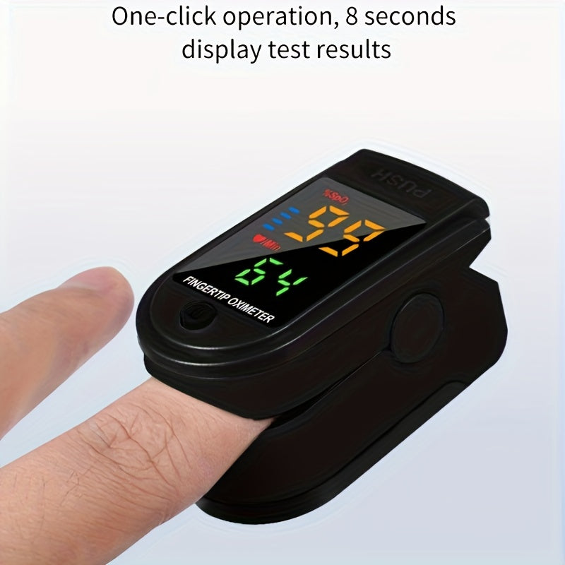 Fingertip Pulse Oximeter Blood Oxygen Spo2 Heart Rate Monitor LED Display Portable Finger Clip