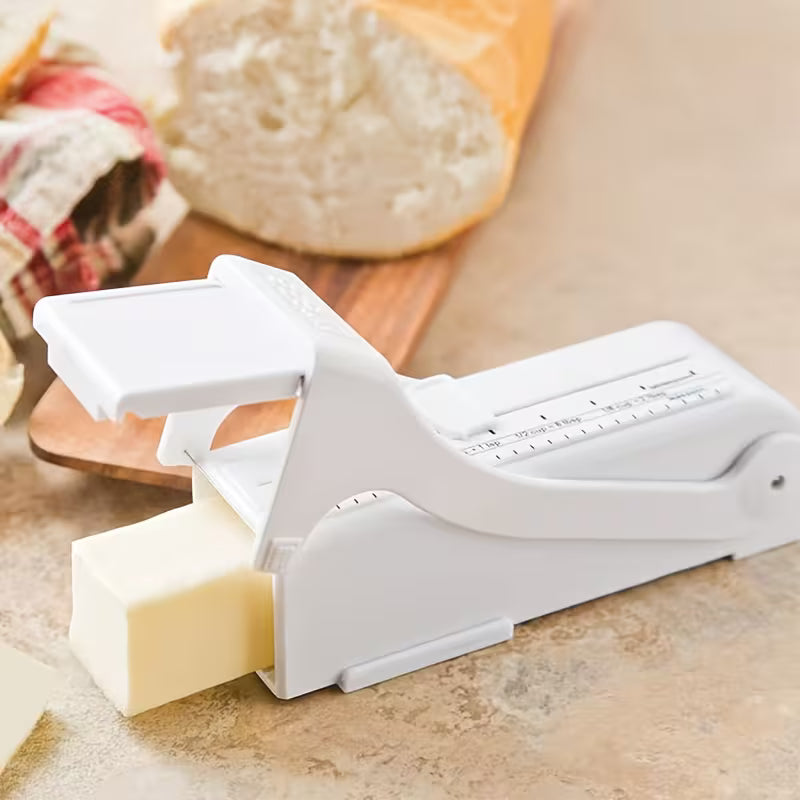 Butter Cheese Slicer White Non-Slip Design Easy Clean Kitchen Baking Tool