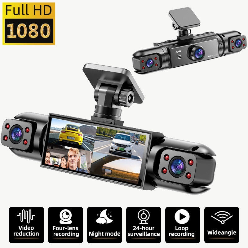 360° Panoramic 3/4 Lens Channel 1080P HD Ultimate Safety Dash Cam Set